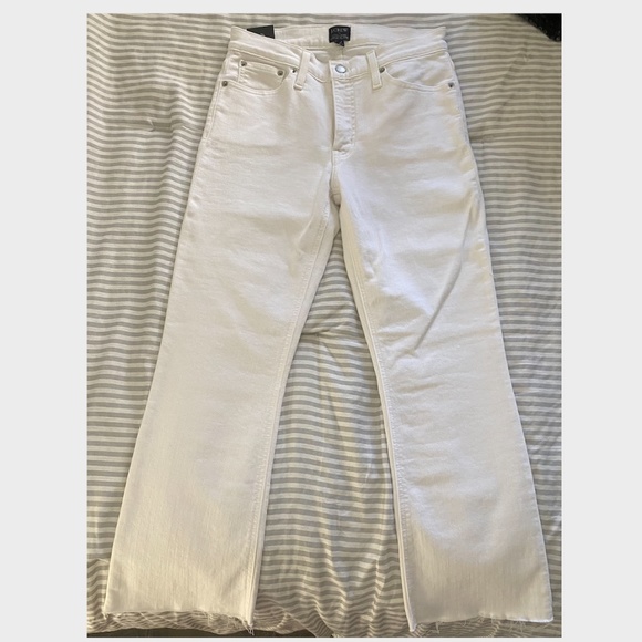 JCREW FACTORY High Rise Crop Flare Denim - Picture 3 of 7